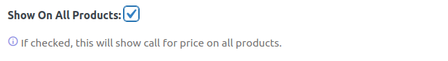 Call For Price for WooCommerce - Show on all products